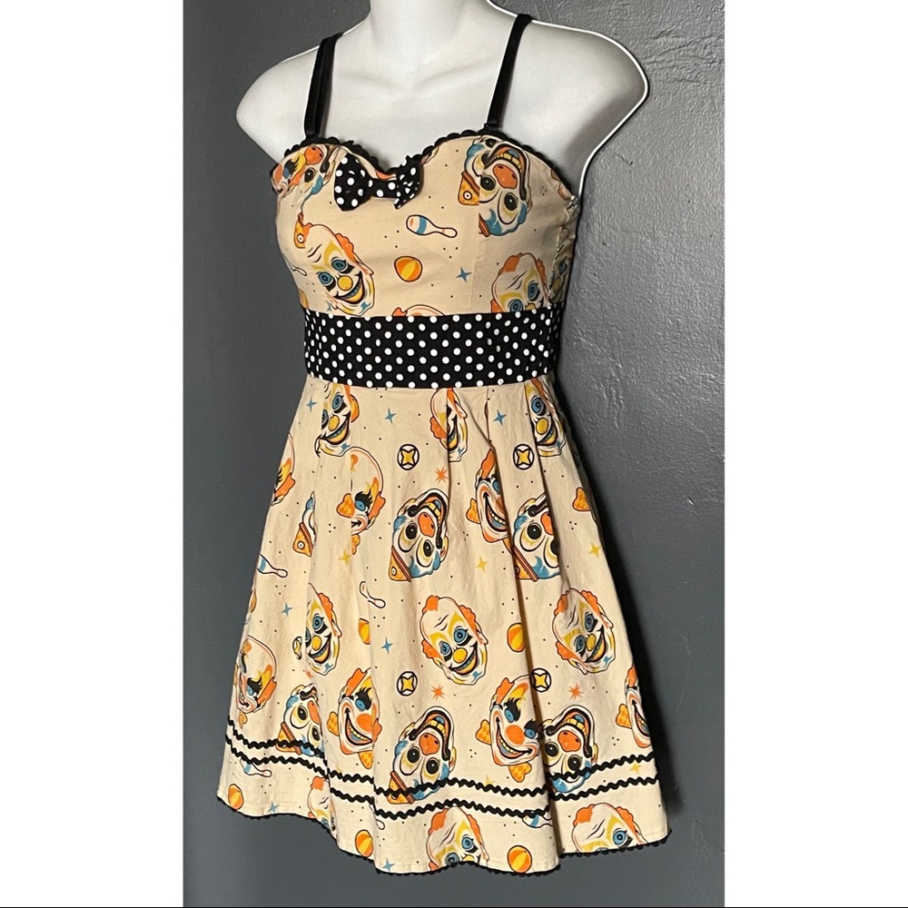 Sourpuss Vintage Clowns Party Dress